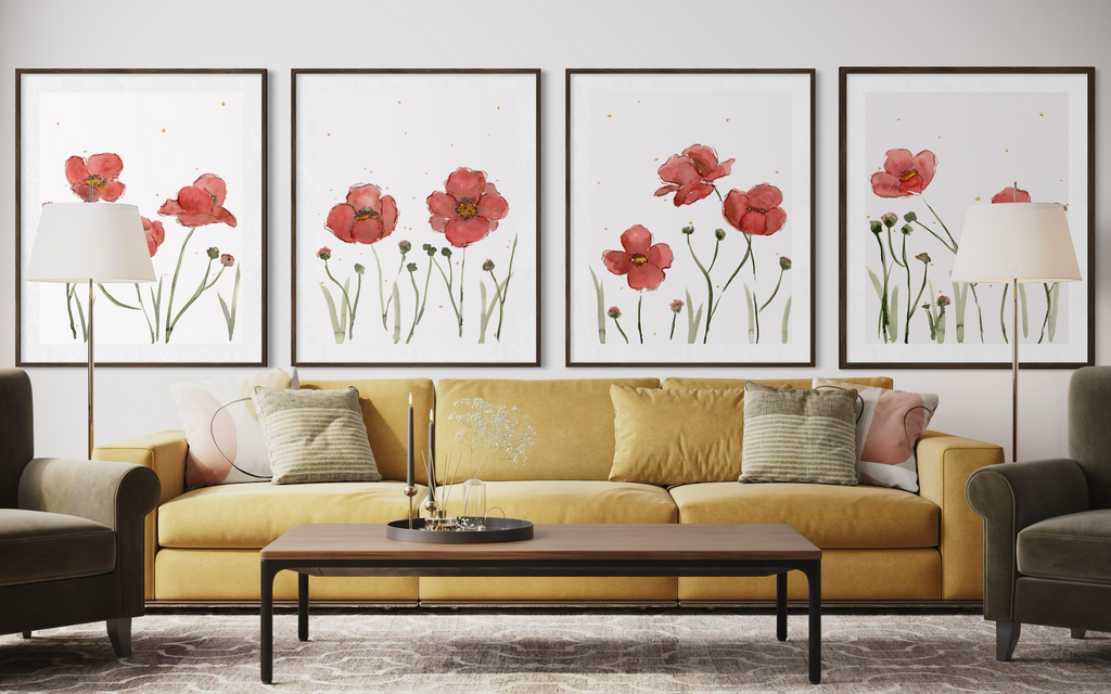 Poppy series (4 piece set)
