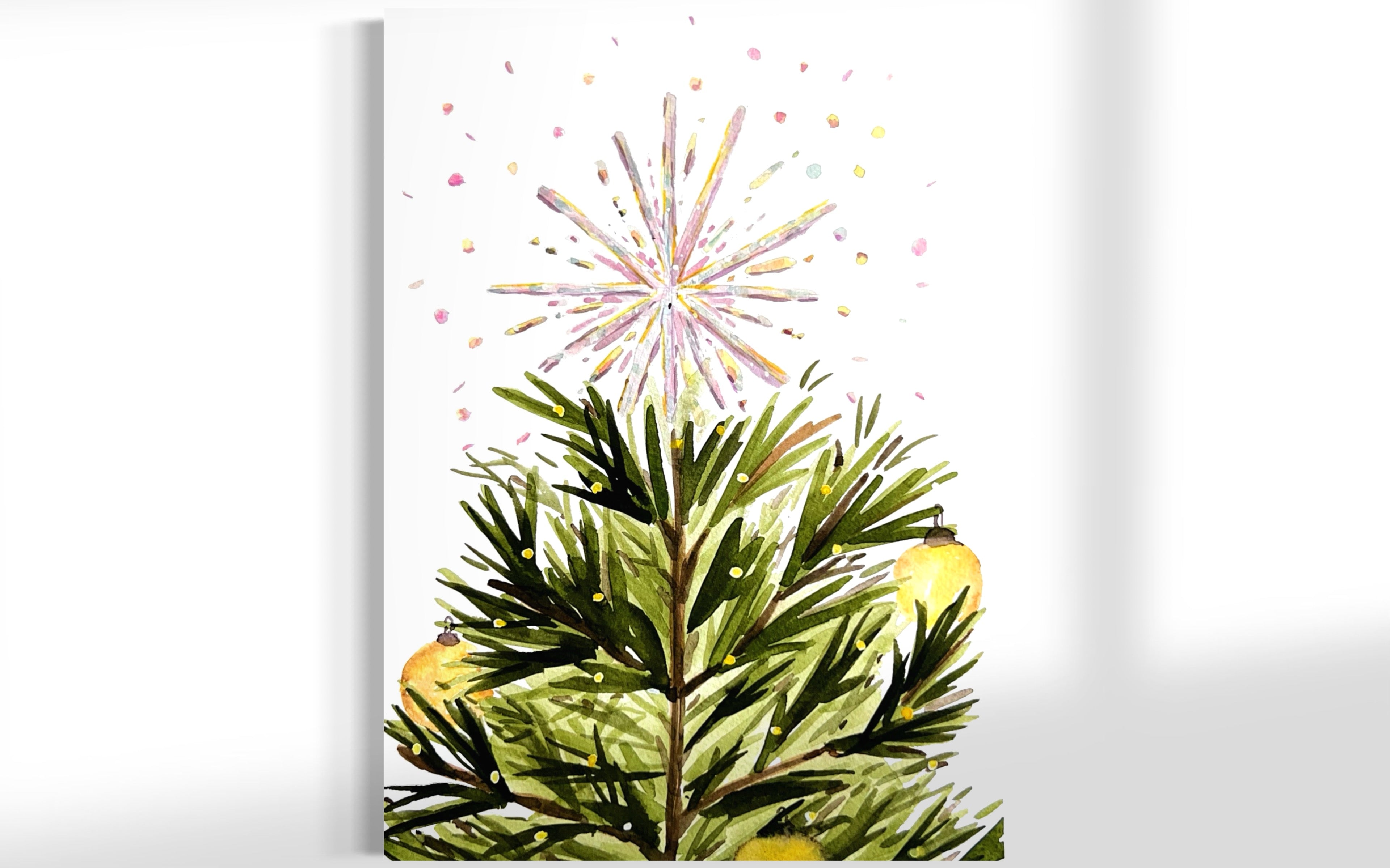 Christmas Tree Star Canvas