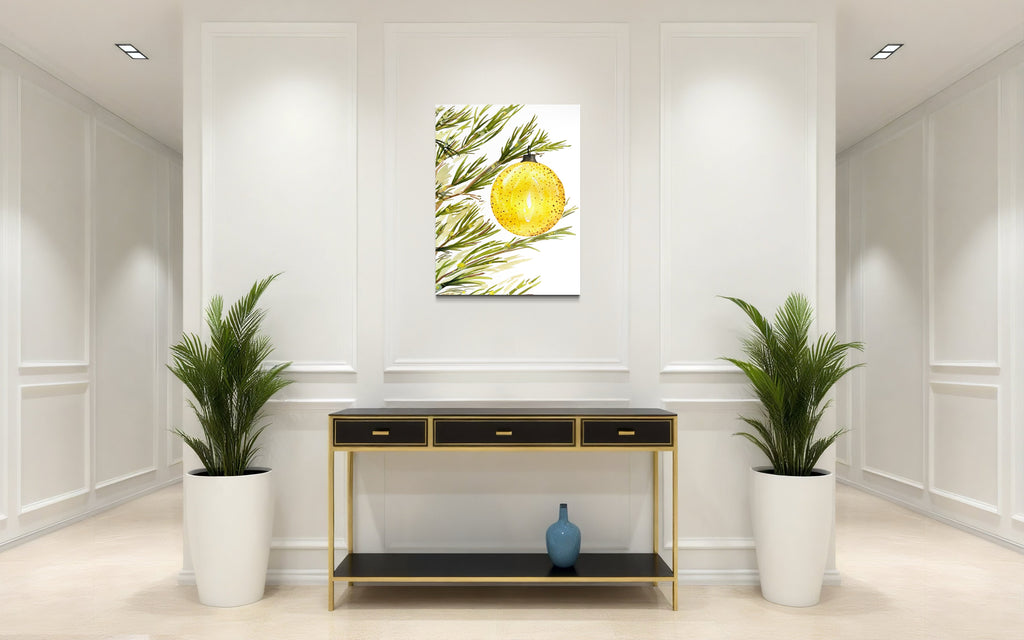 1 Ornament Christmas Tree Canvas