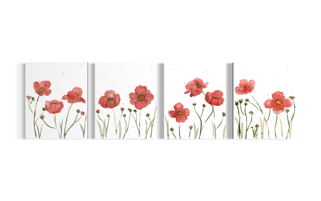 Poppy series (4 piece set)