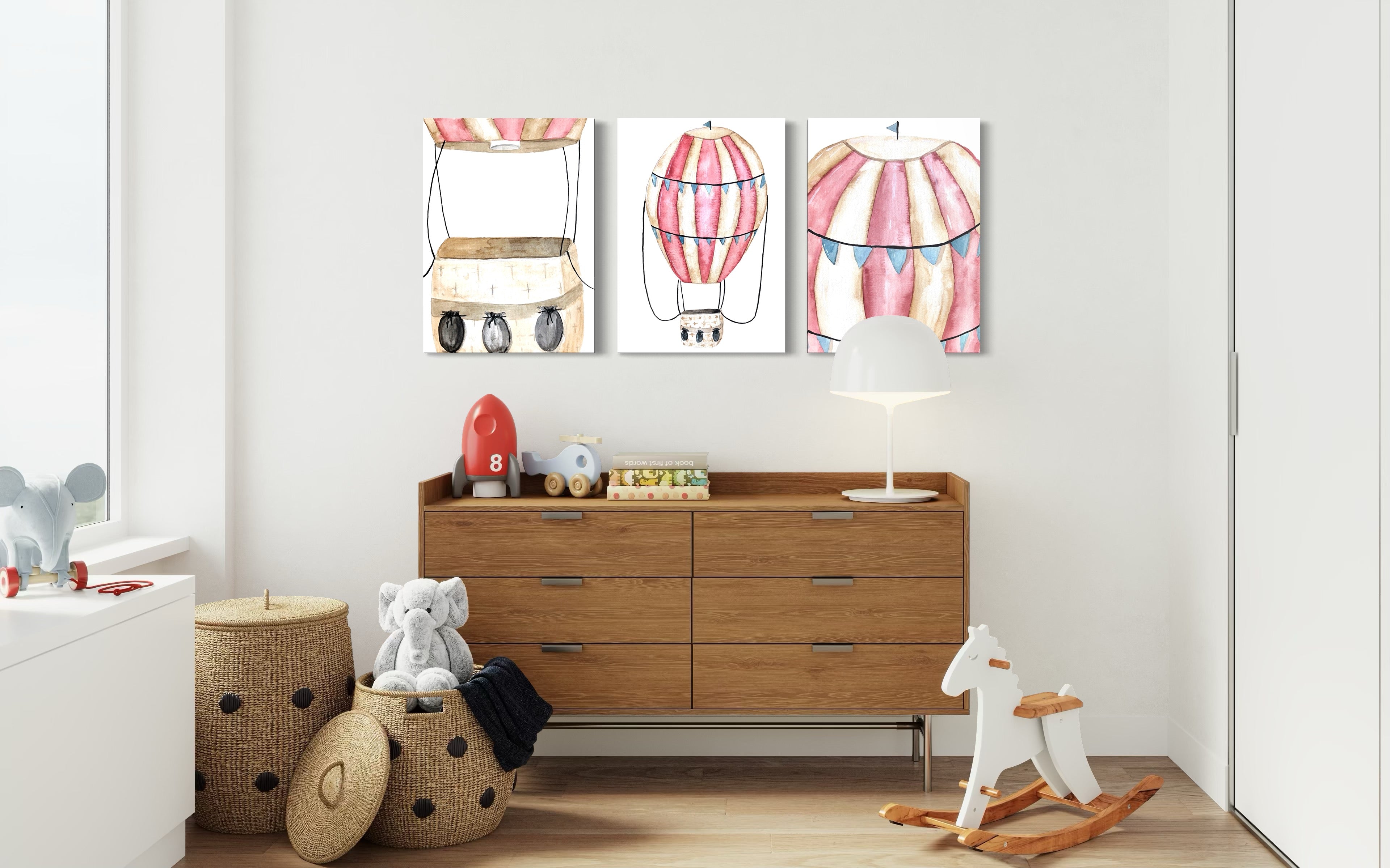 Vintage Hot Air Balloon Envelope Canvas Print