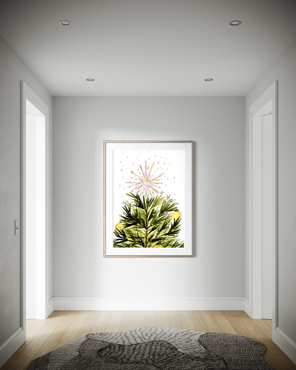 Christmas Tree Star Print