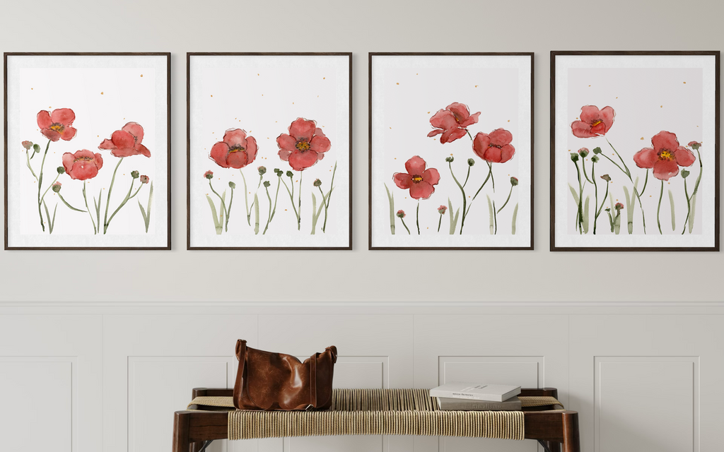 Poppy series (4 piece set)