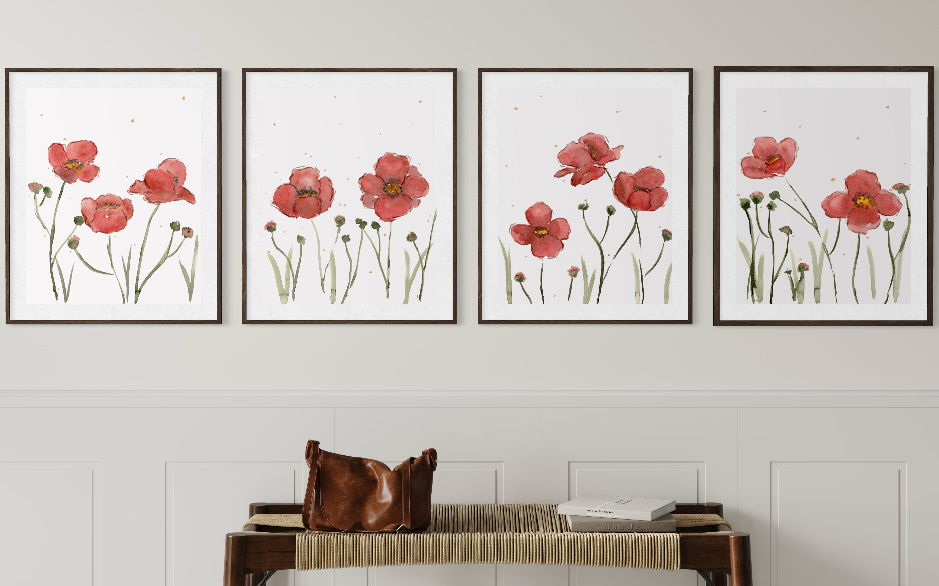 Poppy series (4 piece set)