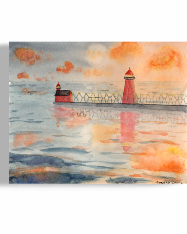 The Effect of Light- Holland Lighthouse {Original}