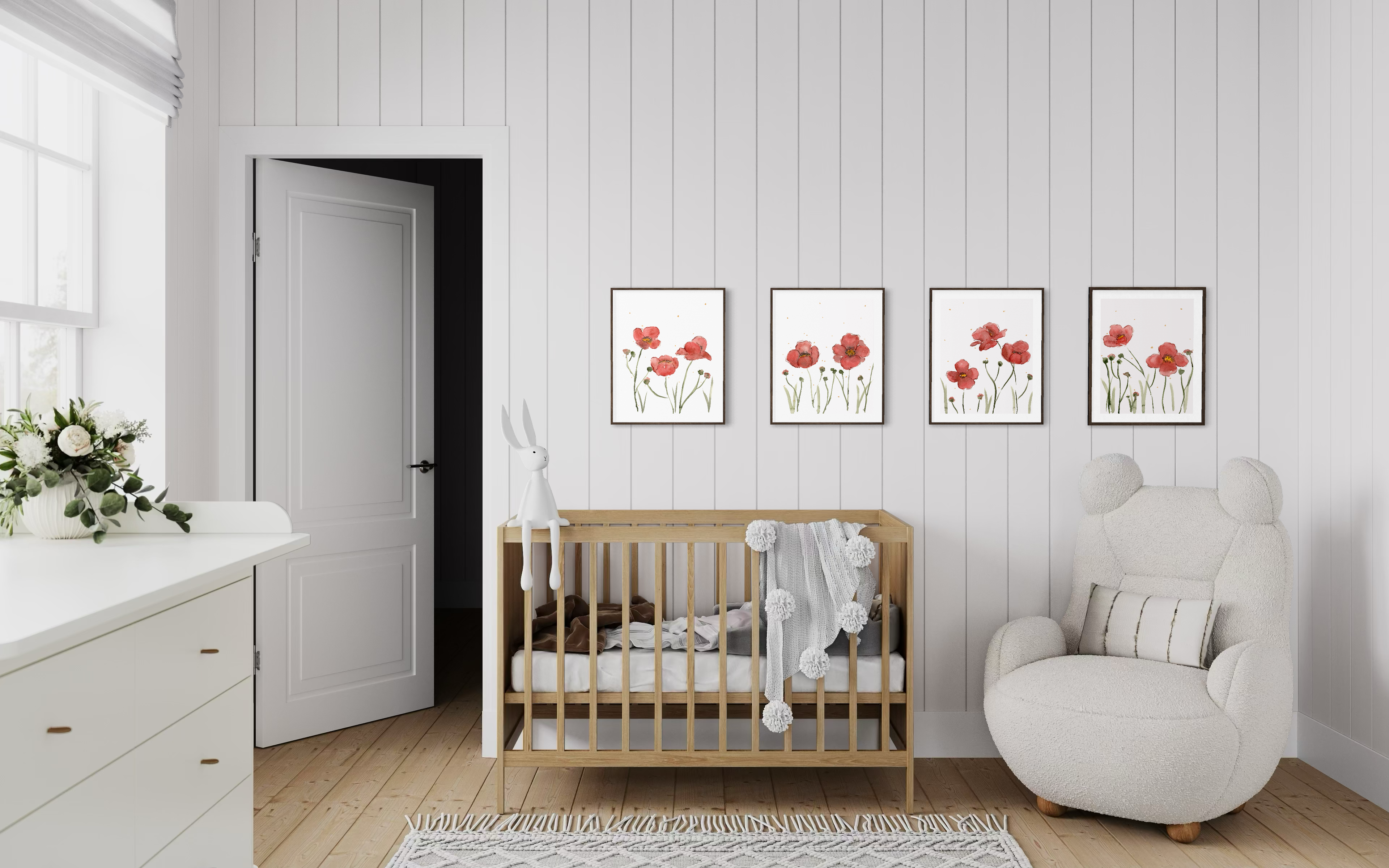 Poppy series (4 piece set)