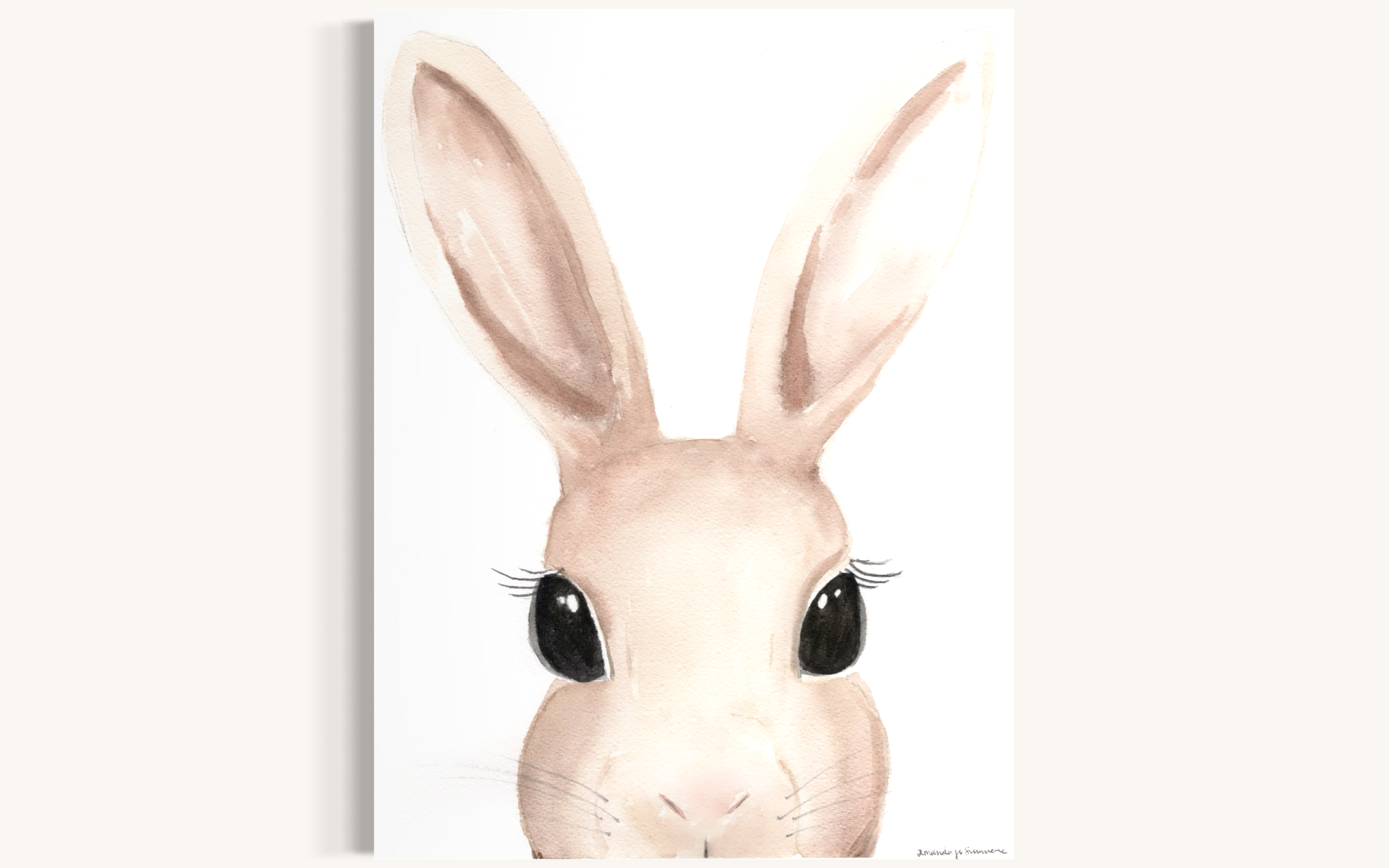 Watercolor Bunny