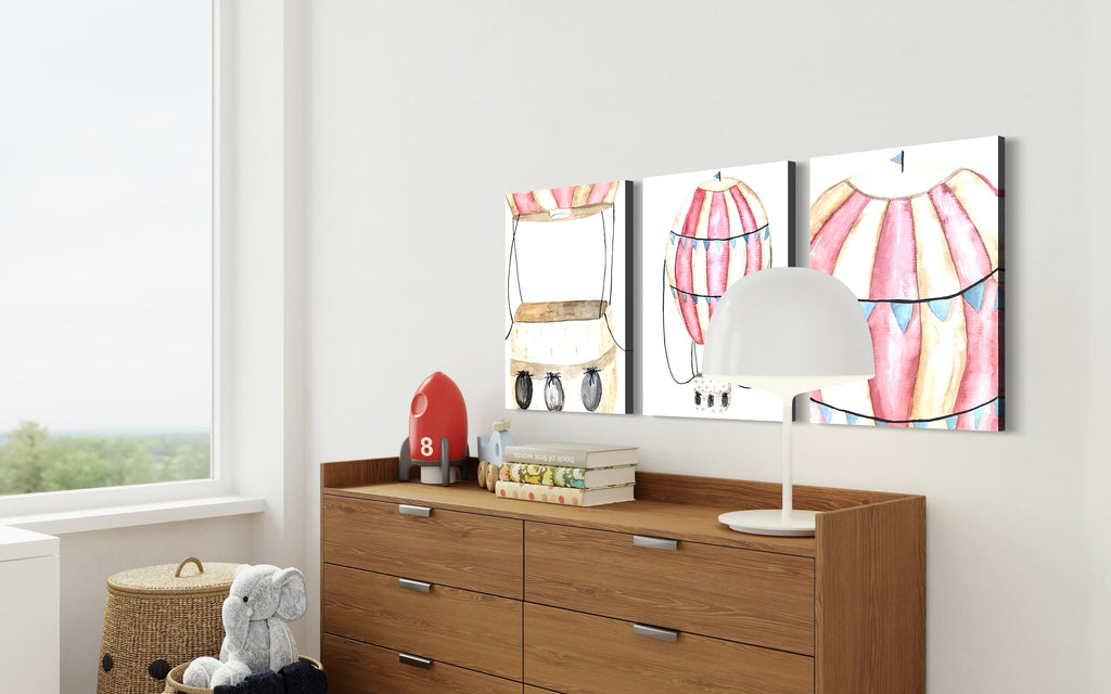 Vintage Hot Air Balloon Envelope Canvas Print