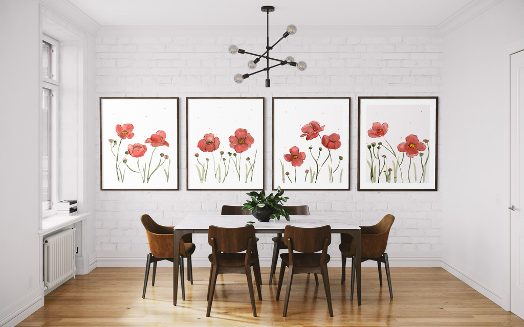 Poppy series (4 piece set)