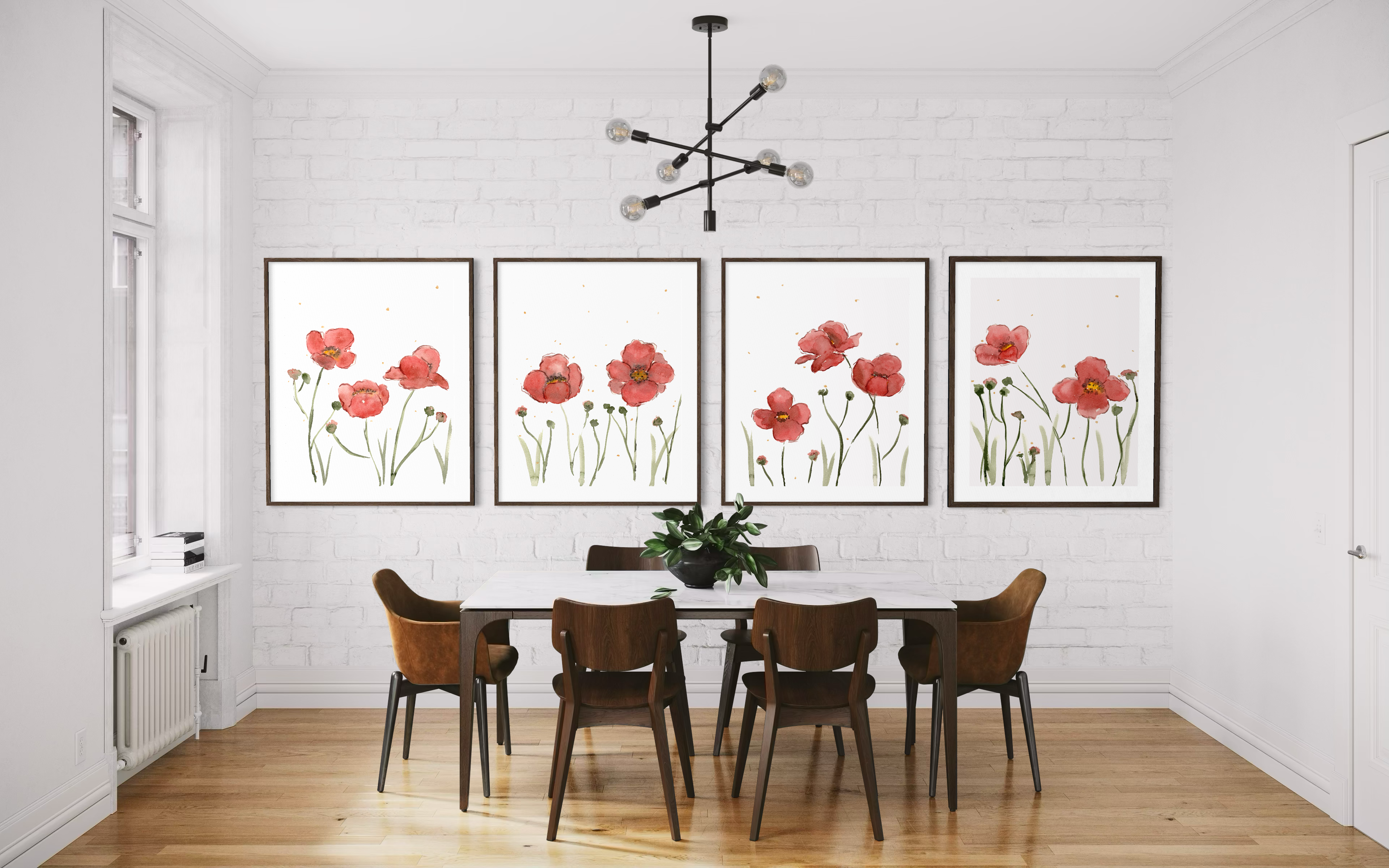Poppy series (4 piece set)