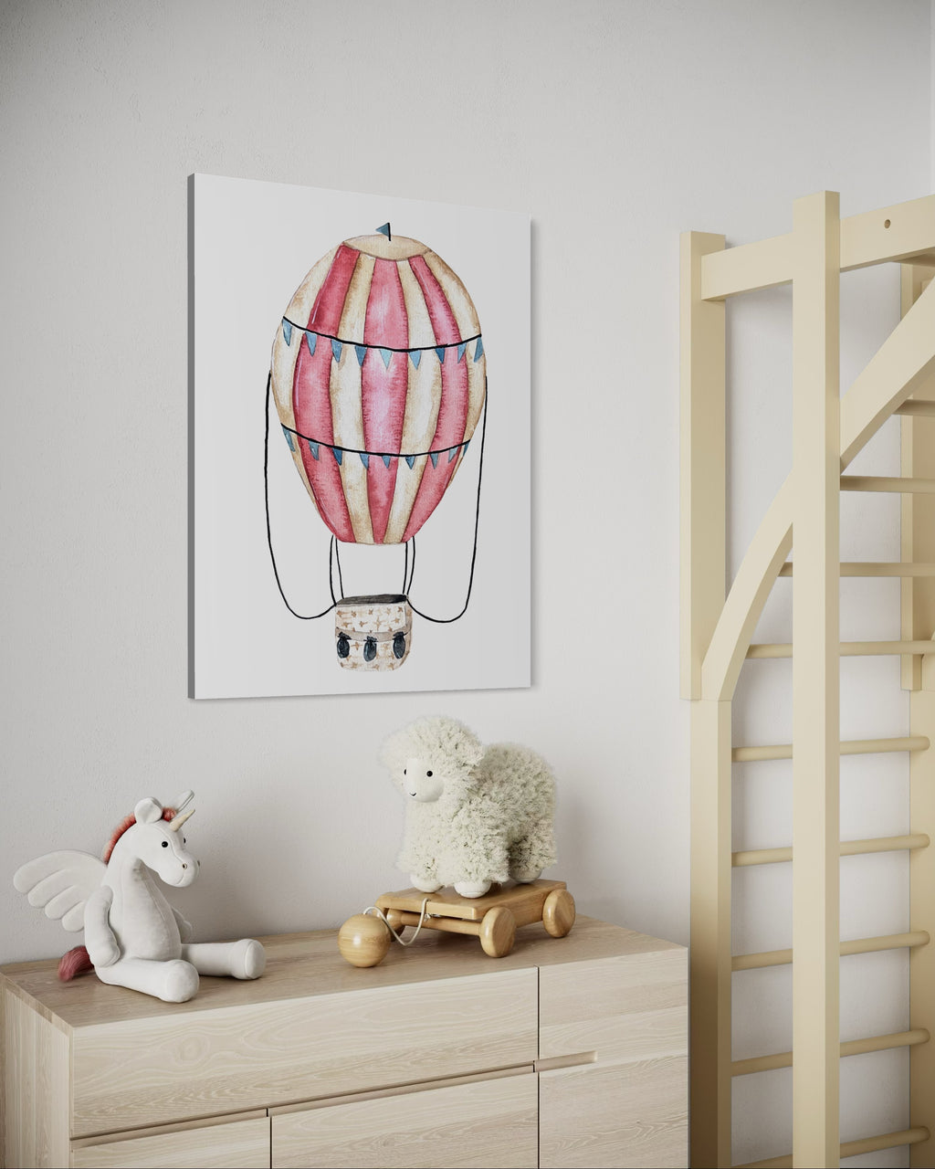 Vintage Hot Air Balloon Canvas Print