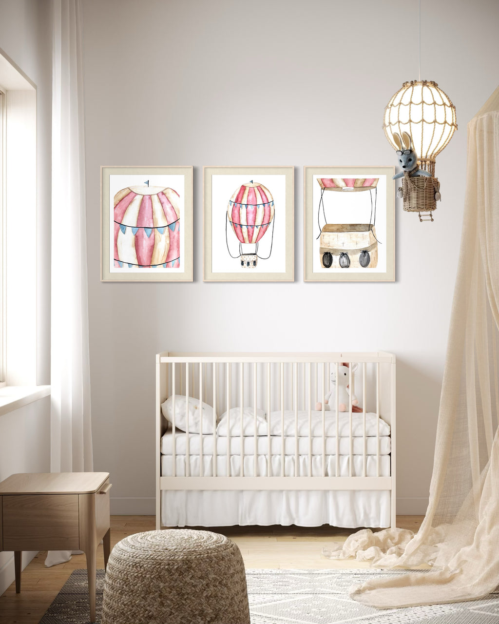 Vintage Hot Air Balloon Envelope Paper Print