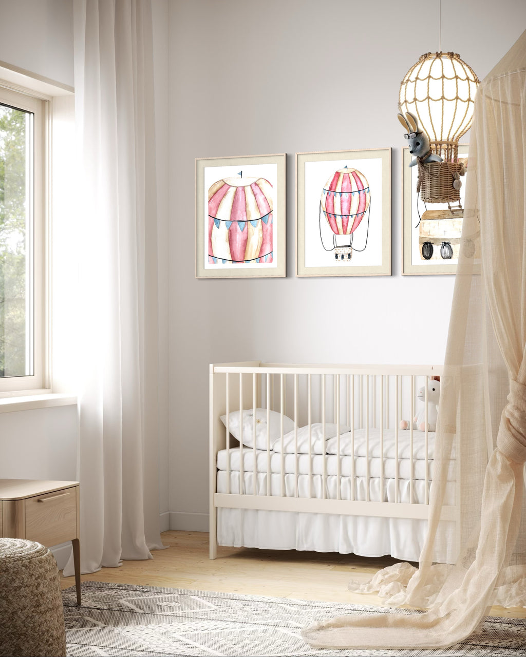 Vintage Hot Air Balloon Envelope Paper Print