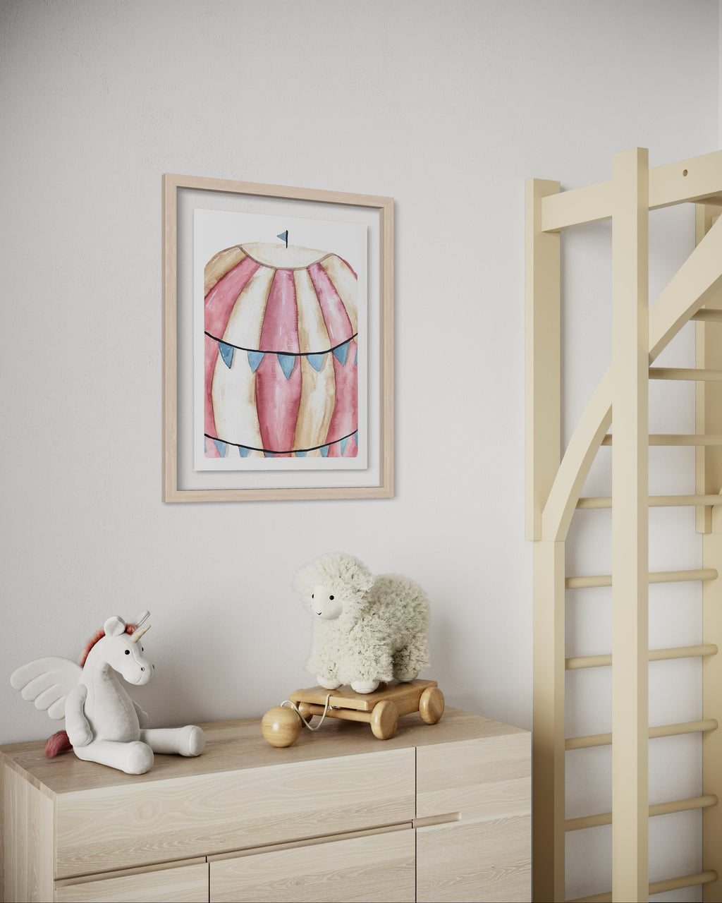 Vintage Hot Air Balloon Envelope Paper Print