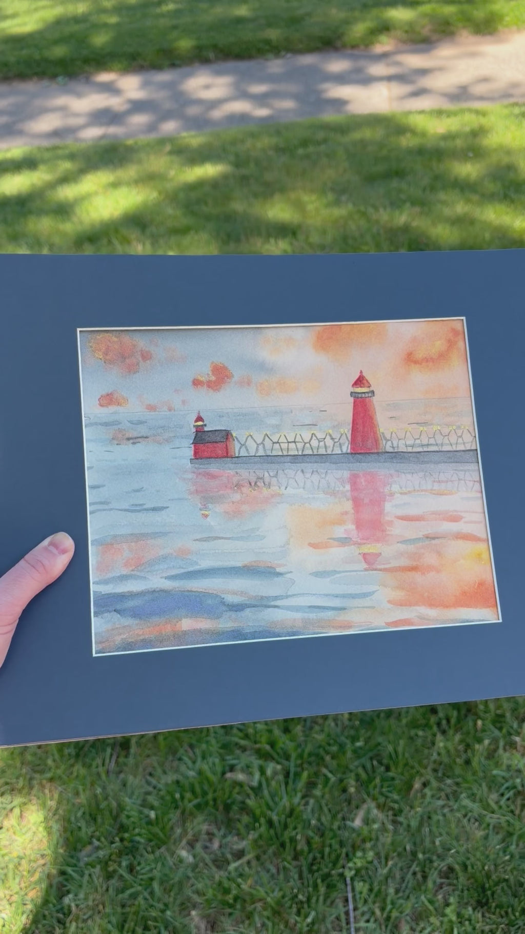The Effect of Light- Grand Haven Lighthouse {Original}